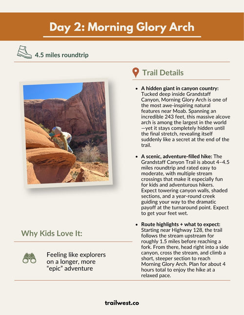 Moab Family Adventure Itinerary (3-day)